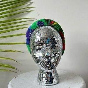 Vintage scrap fabric upcycled into headbands